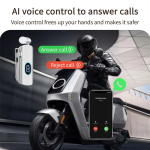 Ασύρματο Ακουστικό Bluetooth με Κλιπ, AI Voice Control, Οθόνη LED και Μείωση Θορύβου ENC - K93 - Image 6
