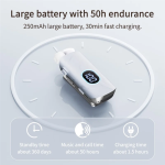 Ασύρματο Ακουστικό Bluetooth με Κλιπ, AI Voice Control, Οθόνη LED και Μείωση Θορύβου ENC - K93 - Image 4