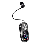 Ασύρματο Ακουστικό Bluetooth με Κλιπ και Αναδιπλούμενο Καλώδιο Μαύρο iFB500