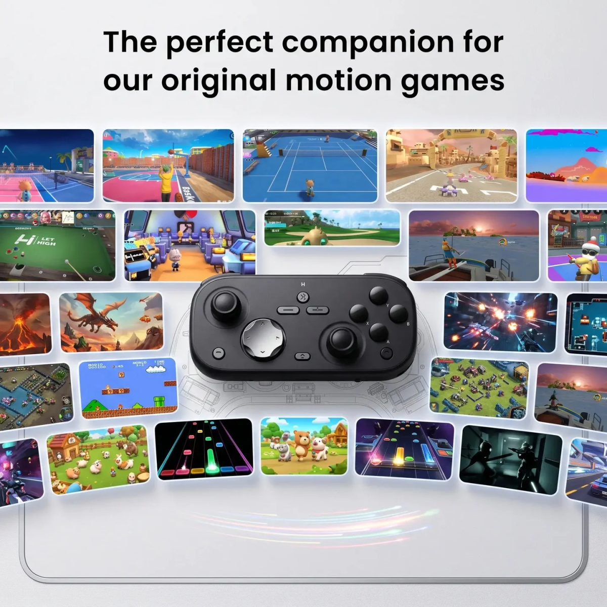 Ασύρματο Χειριστήριο Gaming Bluetooth για Κινητά με Διπλούς Μοχλούς και Βάση Smartphone L06 - Image 5