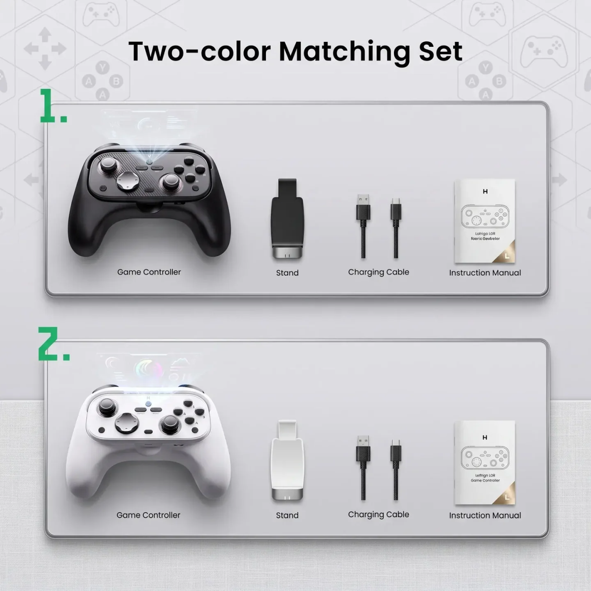 Ασύρματο Χειριστήριο Gaming Bluetooth για Κινητά με Διπλούς Μοχλούς και Βάση Smartphone L06 - Image 3