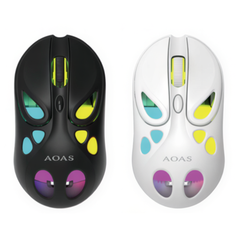 Ασύρματο Gaming Ποντίκι Bluetooth & 2.4GHz με RGB Φωτισμό AOAS AS-863