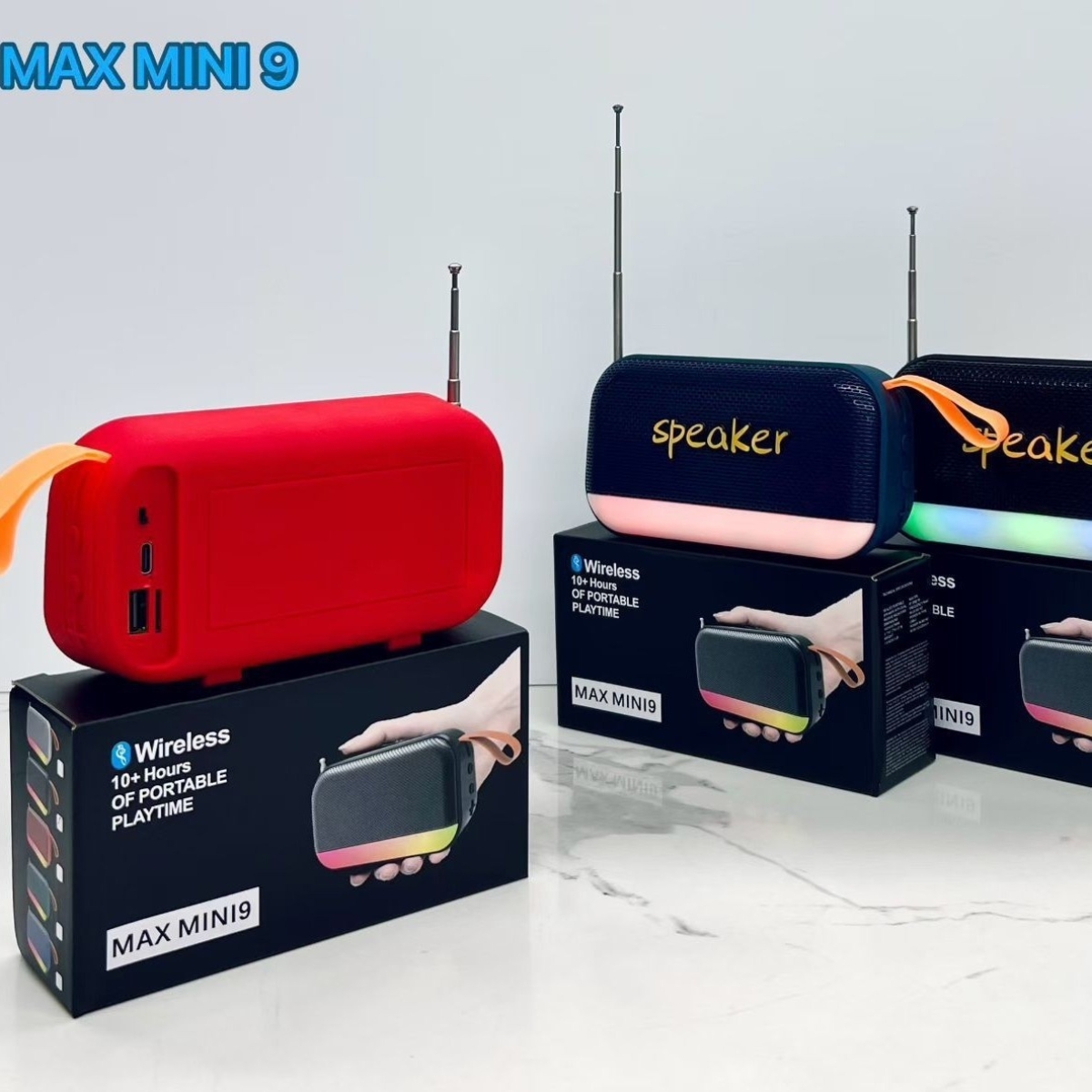 Ασύρματο Ηχείο 5.3 Bluetooth 5W με Φωτισμό RGB - MAX MINI 9 - Image 7