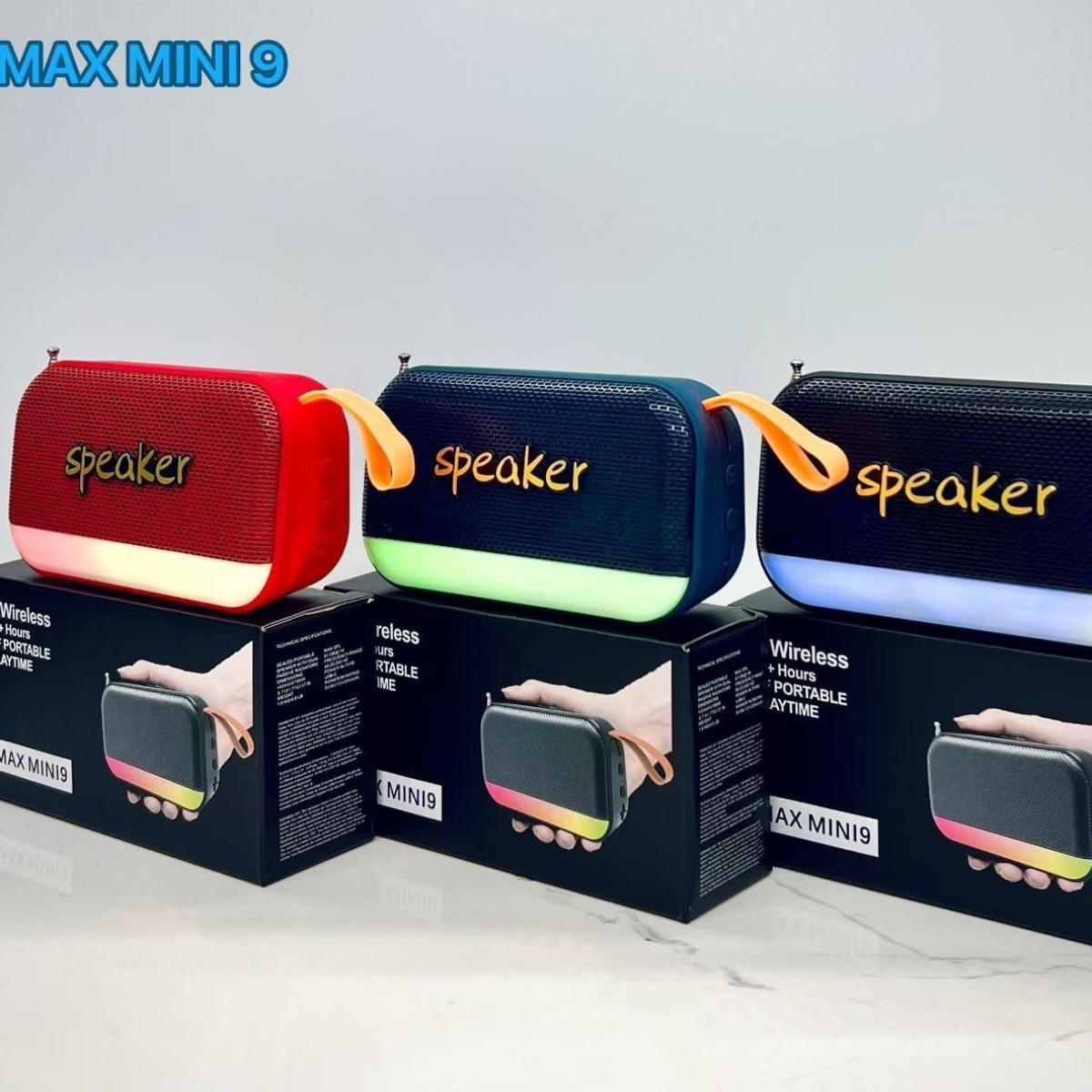 Ασύρματο Ηχείο 5.3 Bluetooth 5W με Φωτισμό RGB - MAX MINI 9 - Image 6