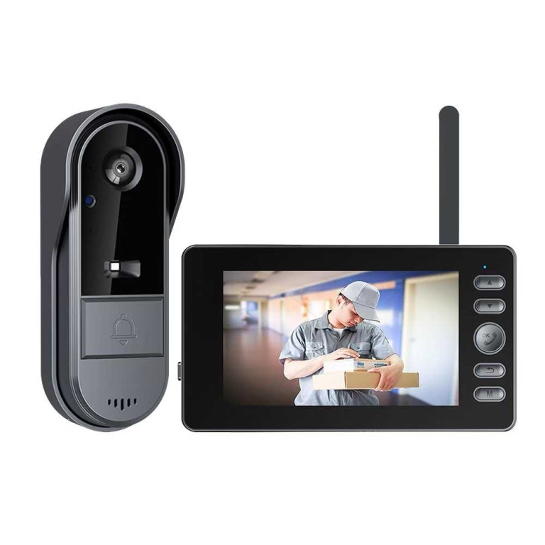 Ασύρματο Κουδούνι Πόρτας με Κάμερα Full HD 1080P & Οθόνη IPS 4.3" - M15C