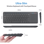 Ασύρματο Πληκτρολόγιο Bluetooth & 2.4GHz Ultra Slim AOAS A-1018 - Image 2