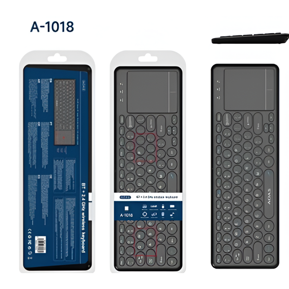 Ασύρματο Πληκτρολόγιο Bluetooth & 2.4GHz Ultra Slim AOAS A-1018 - Image 4