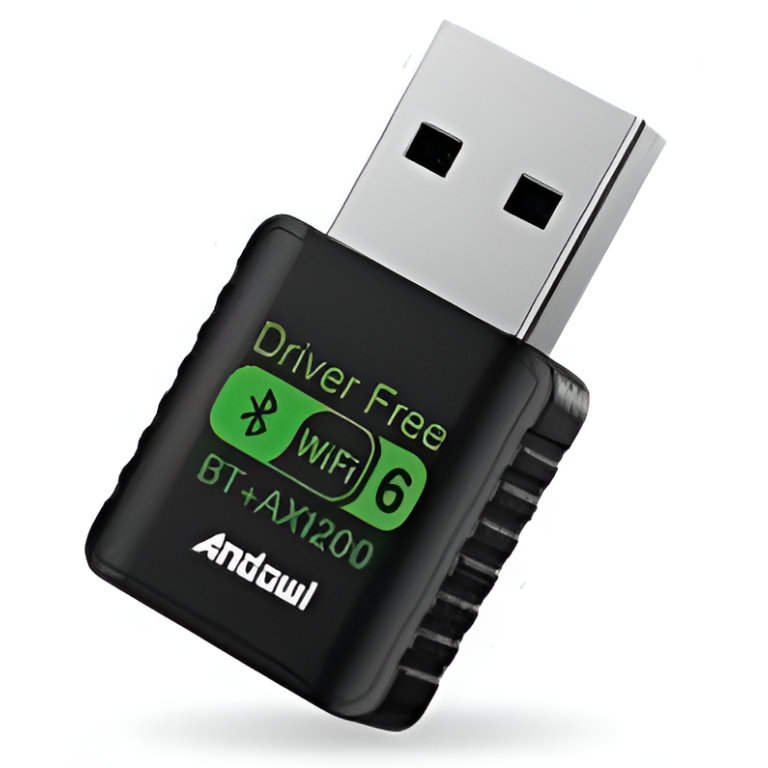 Ασύρματος Προσαρμογέας USB WiFi 6 & Bluetooth 1200Mbps Dual Band Andowl AX340