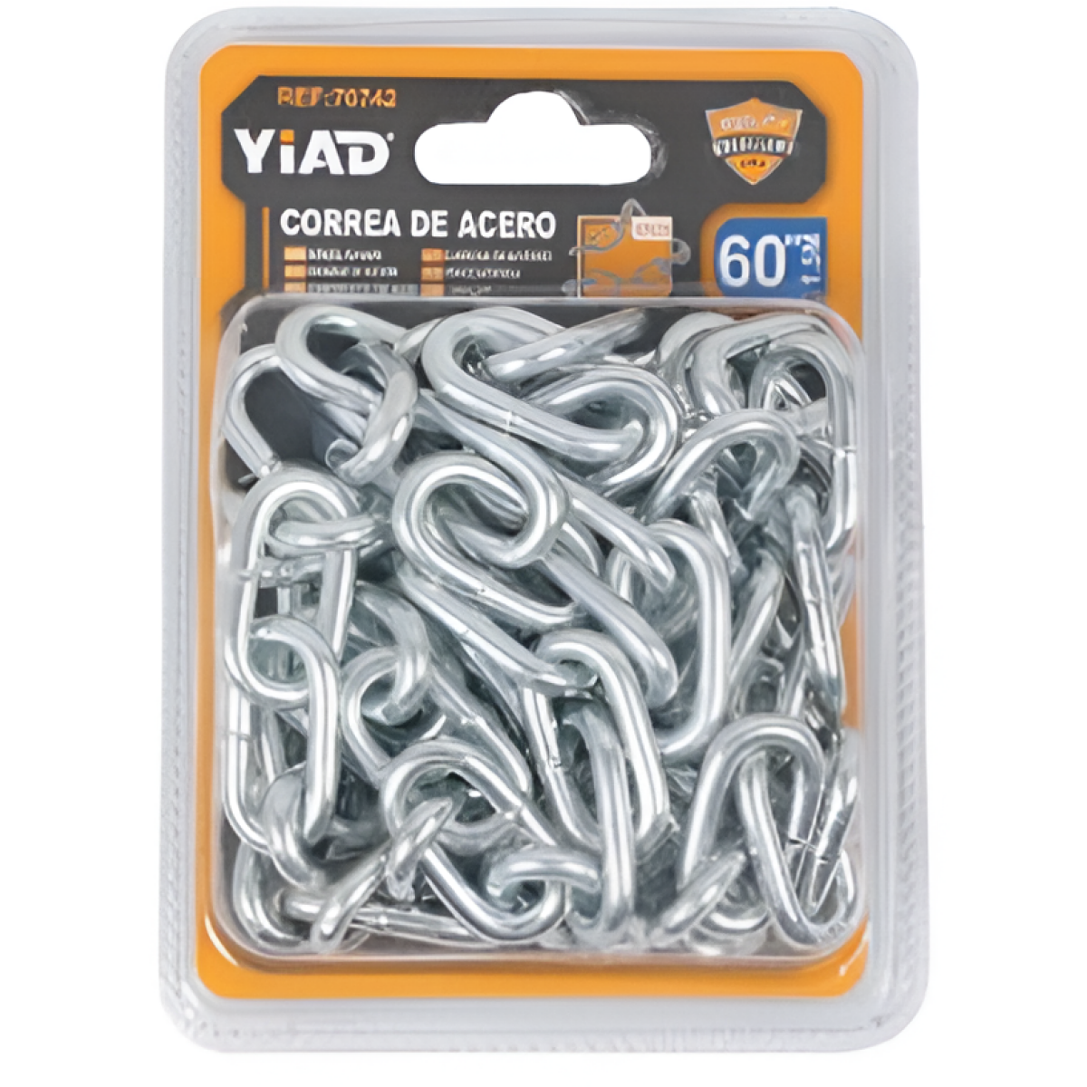 Ατσάλινη Αλυσίδα 6mm x 1m YiAD 51327