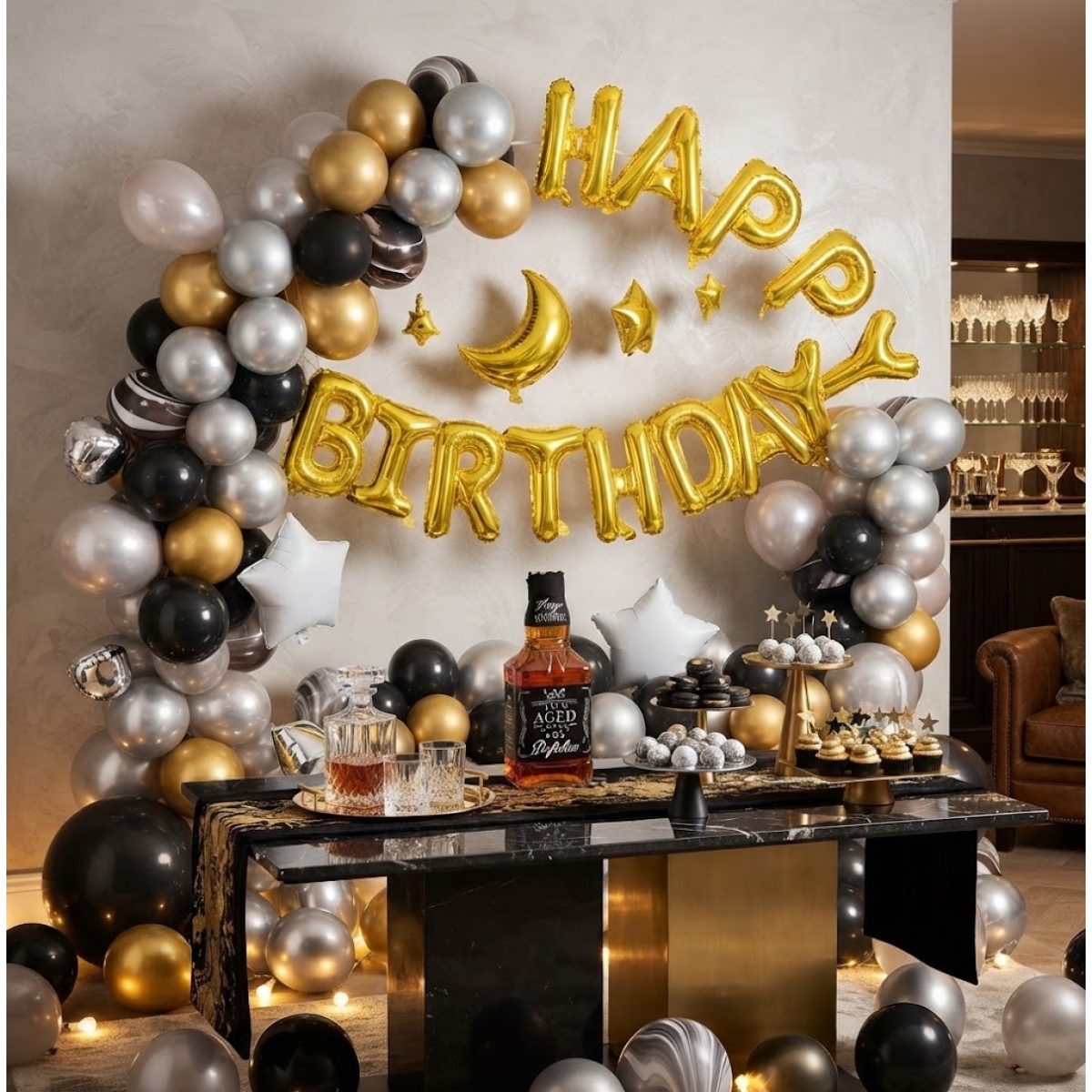 Μπαλόνια Happy Birthday Σετ 117 Τεμαχίων 3m Party Go FD0952 - Image 3