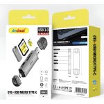 Card Reader 6 σε 1 USB 3.0 OTG Andowl Q-HU630