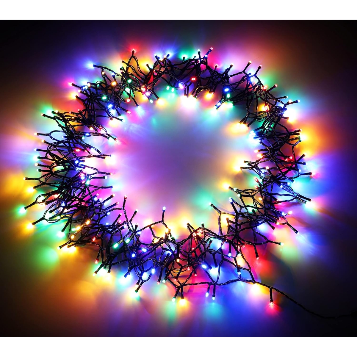 Χριστουγεννιάτικα Λαμπάκια 600 LED 20m σε RGB Πολύχρωμο Φωτισμό 26047-1-96 - Image 4
