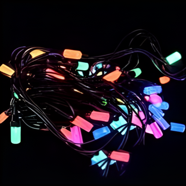 Χριστουγεννιάτικα Λαμπάκια 80 LED 8m με RGB Πολύχρωμο Φωτισμό 26047-1-8