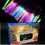 Χριστουγεννιάτικη Γιρλάντα LED Water Bubble 50τμχ Πολύχρωμα με Μαύρο Καλώδιο 10m 26047-3-97 - Image 2