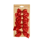Χριστουγεννιάτικοι Φιόγκοι KmtStyle 8x7cm Σετ 6 Τεμαχίων