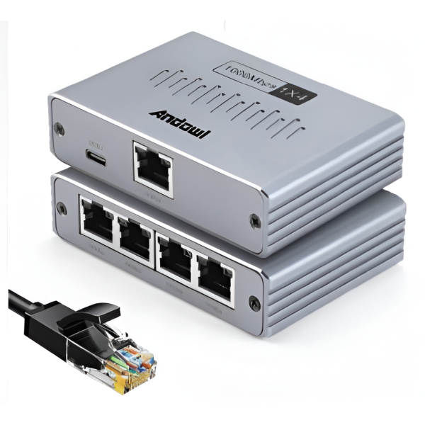 Διακλαδωτής Δικτύου RJ45 1 σε 3 Gigabit 1000Mbps Andowl Q-NA13