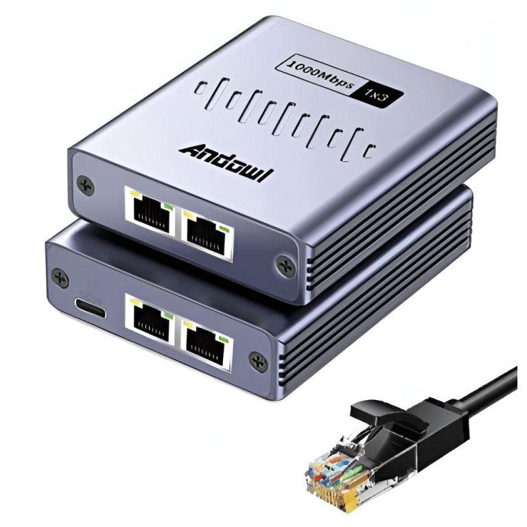 Διακλαδωτής Δικτύου RJ45 1 σε 4 Gigabit 1000Mbps Andowl Q-NA14