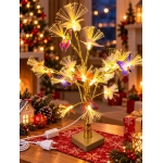 Διακοσμητικό Δεντράκι 60cm με 18 Φωτάκια LED Oπτικών Ινών Πολύχρωμες Πεταλούδες FD3348