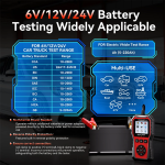 Δοκιμαστής Μπαταρίας Αυτοκινήτου 6V/12V/24V με Έγχρωμη Οθόνη 2.8” KONNWEI KW331 - Image 5