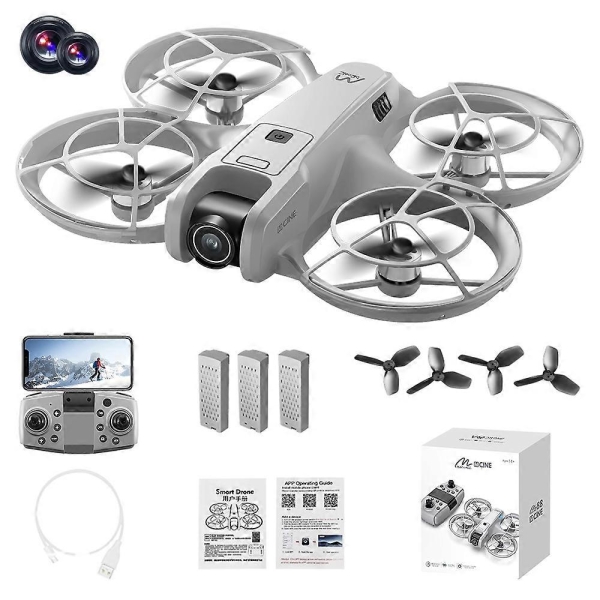 Drone με 2 Κάμερες HD, Brushless, Optical Flow, WiFi FPV και 3 Μπαταρίες - M88