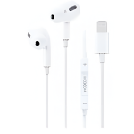 Ενσύρματα Ακουστικά In-Ear με Σύνδεση Lightning Λευκά Moxom MX-EP101