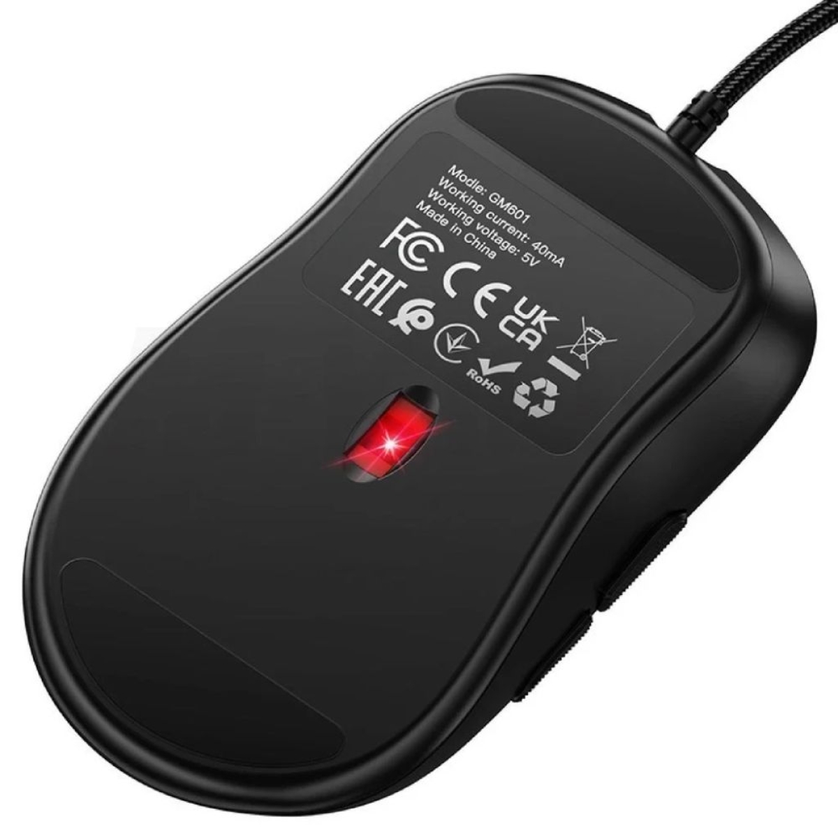 Ενσύρματο ποντίκι gaming HOCO GM601 USB με RGB φωτισμό και 7 πλήκτρα