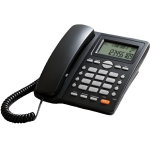 Ενσύρματο Τηλέφωνο με Οθόνη LCD & Caller ID Μαύρο OHO-012