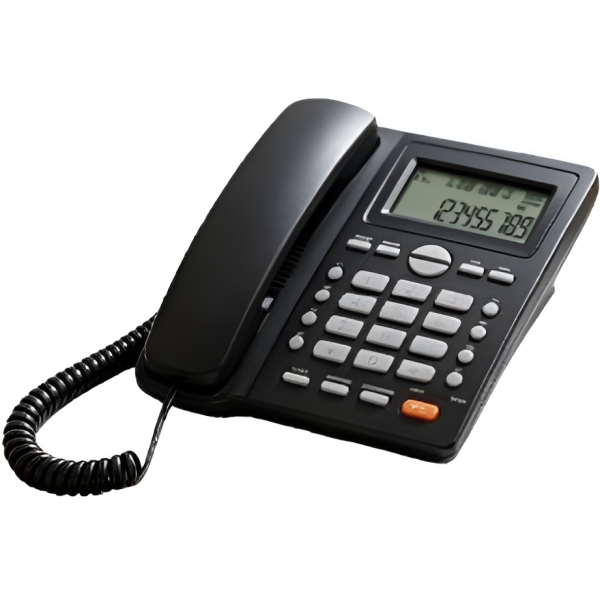 Ενσύρματο Τηλέφωνο με Οθόνη LCD & Caller ID Μαύρο OHO-012