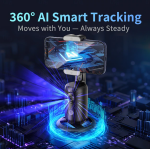 Έξυπνη Βάση Κινητού AI 360° με Αναγνώριση Προσώπου & Αυτόματη Παρακολούθηση Andowl Q-YT06 - Image 4