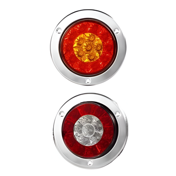 Φανάρι Φορτηγού Στρογγυλό LED 16 SMD Δίχρωμο 12-24V W17568-5-0