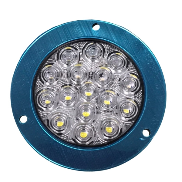 Φανάρι Φορτηγού Στρογγυλό LED 16 SMD Λευκό 12-24V W17568-7