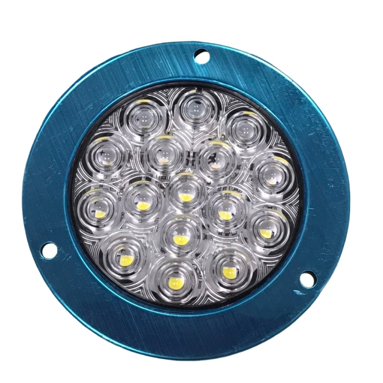 Φανάρι Φορτηγού Στρογγυλό LED 16 SMD Λευκό 12-24V W17568-7
