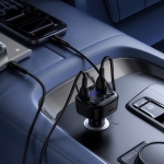 FM Transmitter Αυτοκινήτου Bluetooth με 4 Θύρες Φόρτισης 2 USB-C και 2 USB-A Borofone BC66 - Image 3