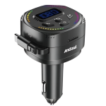 FM Transmitter Αυτοκινήτου Bluetooth με Φορτιστή USB-C 85W και RGB Φωτισμό Andowl N23