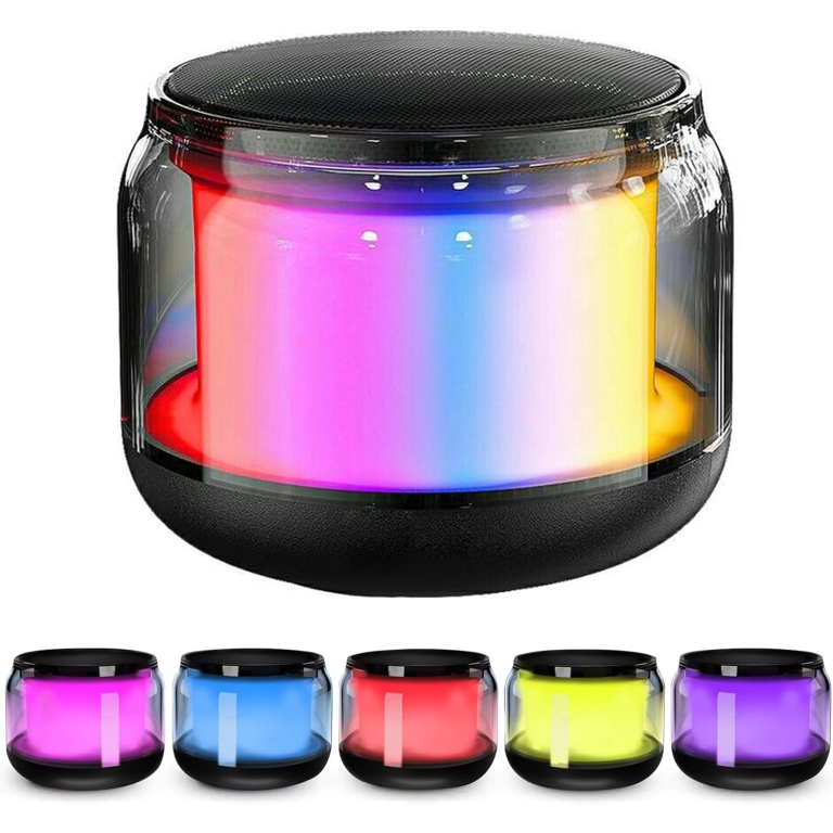 Φορητό Ασύρματο Ηχείο Bluetooth 5.0 με Φωτισμό RGB LED, Λειτουργία TWS και Υποδοχή Κάρτας TF - H102