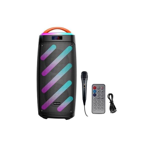 Φορητό Ηχείο Bluetooth ABS6203 20W με RGB και Μικρόφωνο