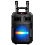Φορητό Ηχείο Bluetooth Karaoke 12" 45W με RGB LED & 2 Ασύρματα Μικρόφωνα BT-1200