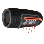 Φορητό ηχείο Bluetooth XERTMT 12W μαύρο, έως 5 ώρες