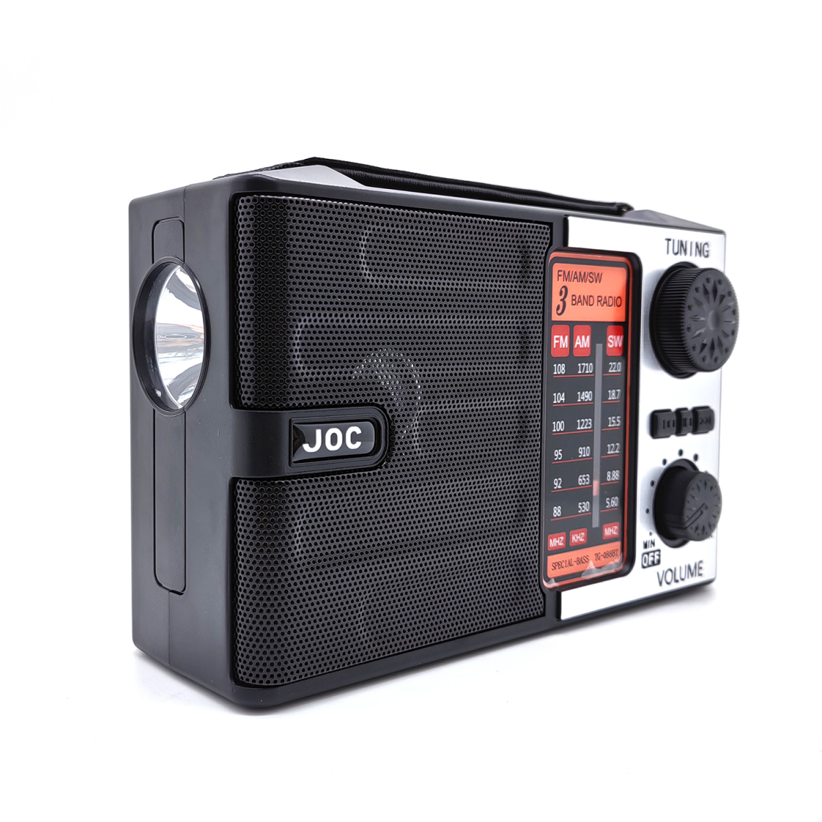 Φορητό Ραδιόφωνο AM/FM/SW με Bluetooth, USB, Κάρτα TF και Φακό LED TG-088BT - Image 5