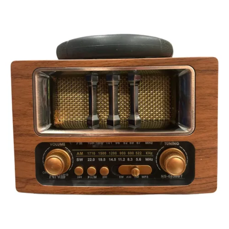 Φορητό Ραδιόφωνο Bluetooth με FM/AM/SW, USB MicroSD & AUX NS-6638BT
