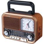 Φορητό Ραδιόφωνο Bluetooth TWS με FM/AM/SW, USB, MicroSD & Ρολόι NS-7113BT