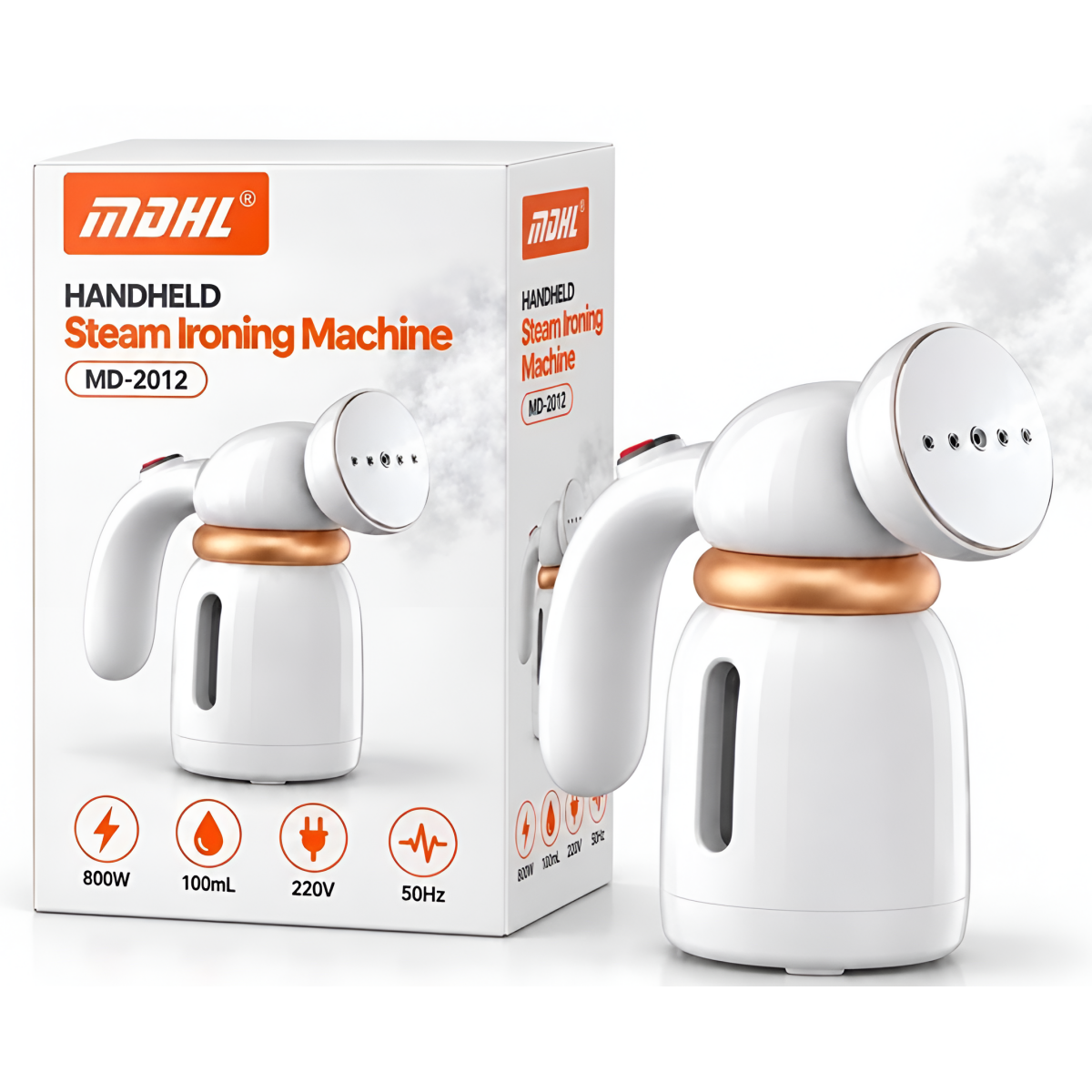 Φορητό Σίδερο Ατμού Χειρός 800W με Δοχείο 100ml MDHL MD-2012 - Image 3