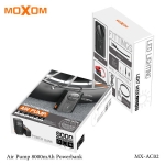 Φορητός Αεροσυμπιεστής & Power Bank 8000mAh 110PSI με Οθόνη LCD και Εκκινητή Μπαταρίας Moxom MX-AC02 - Image 3