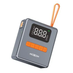 Φορητός Μίνι Αεροσυμπιεστής 150PSI 1800mAh με Ψηφιακή Οθόνη και Φακό LED Moxom MX-AC03