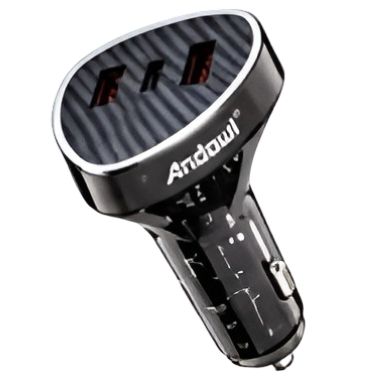 Φορτιστής Αυτοκινήτου 12-24V με USB-A & USB-C Αndowl Q-CC07
