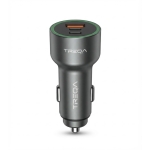 Φορτιστής Αυτοκινήτου 120W με 2 Θύρες USB-C PD 50W και USB-A QC 4.0 Treqa CC-336