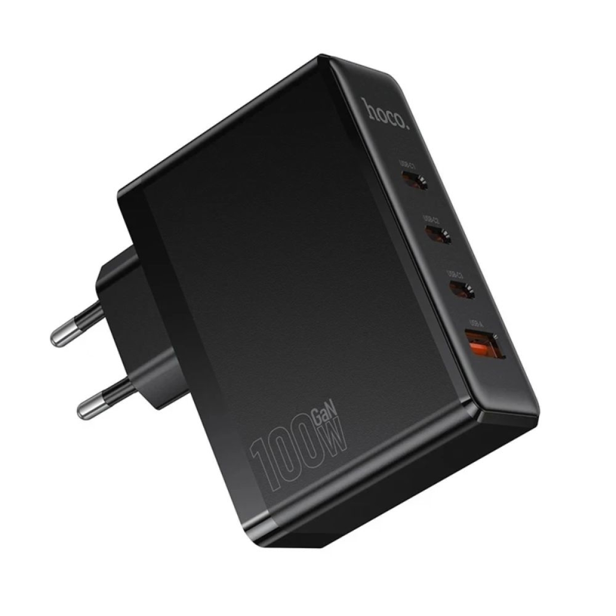 Φορτιστής GaN 100W HOCO N85 με 3 USB-C και 1 USB-A EU