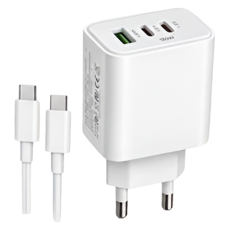 Φορτιστής PD 150W με 3 Θύρες 2 USB-C και 1 USB-A και Καλώδιο USB-C σε USB-C FD