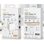 Φορτιστής PD 150W με 3 Θύρες 2 USB-C και 1 USB-A και Καλώδιο USB-C σε USB-C FD
