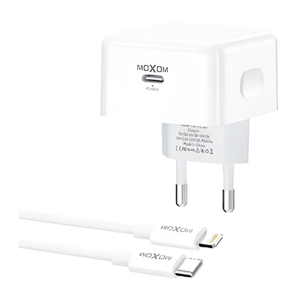 Φορτιστής PD 40W με Καλώδιο USB-C σε Lightning Moxom MX-HC307